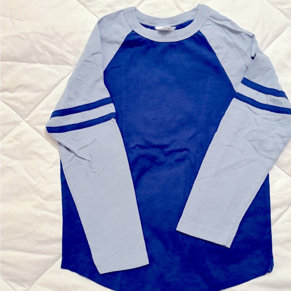 Hanna Andersson Boys Long Sleeve Raglan TShirt Size 6-7